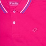 Tricou Polo cu Mânecă Scurtă Bărbați Lotto Reed Fucsia