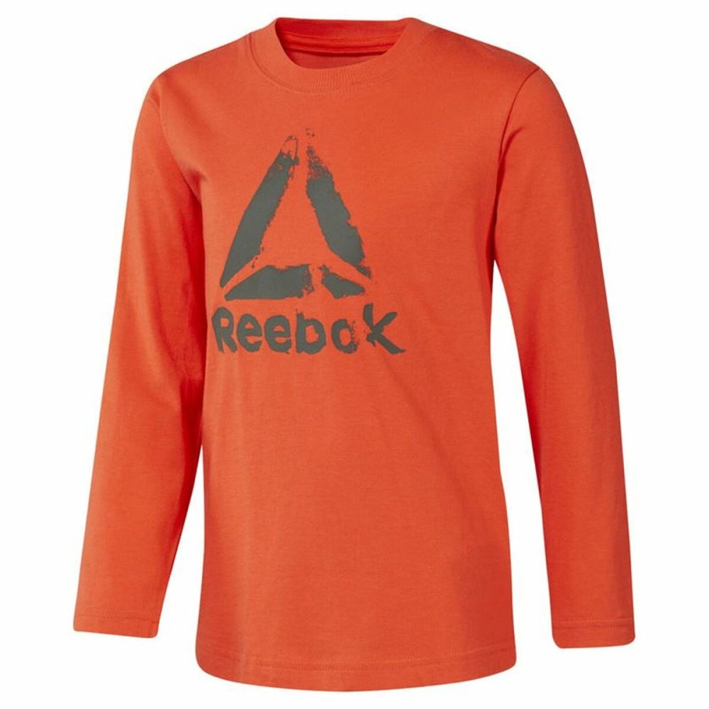 Tricou cu Mânecă Lungă Copii Reebok Boys Training Essentials Portocaliu