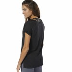 Tricou cu Mânecă Scurtă Femei Reebok Wor Supremium Detail Negru