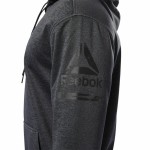 Hanorac cu Glugă Femei Reebok Ready Poly Fleece Gri închis