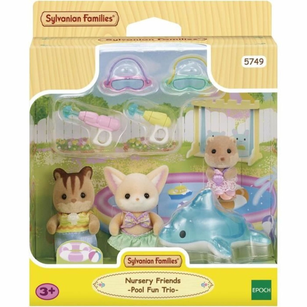 Accesorii pentru căsuțe de păpuși Sylvanian Families 5749 Nursery Friends Pool Fun trio