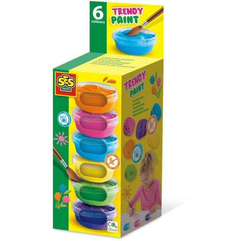 Set de pictură în guașă SES Creative 6 Piese