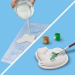 Set pentru desen SES Creative 2 in 1 Dinosaurs