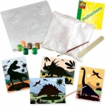 Set pentru desen SES Creative 2 in 1 Dinosaurs