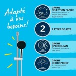 Coloana de dus Grohe Vitalio Comfort 110 Metal