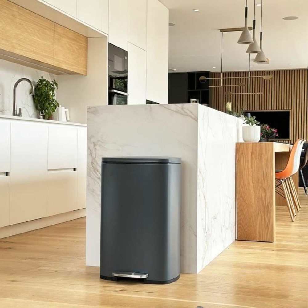 Pubelă Kitchen Move Gri Oțel inoxidabil 50 L