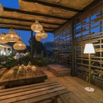 Lampă solară Lumisky Standy Mini Wood