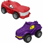 Set mașini Moose Toys GOO MOBILES - BLAZAGON VS TREADS SHREDZ Roșu