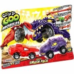 Set mașini Moose Toys GOO MOBILES - BLAZAGON VS TREADS SHREDZ Roșu