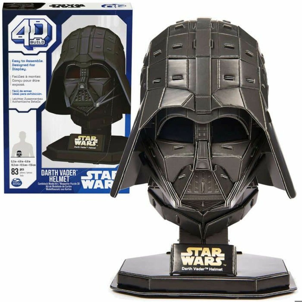 Puzzle 3D Spin Master Darth Vader Star Wars 23 x 15 x 4 cm 83 Piese