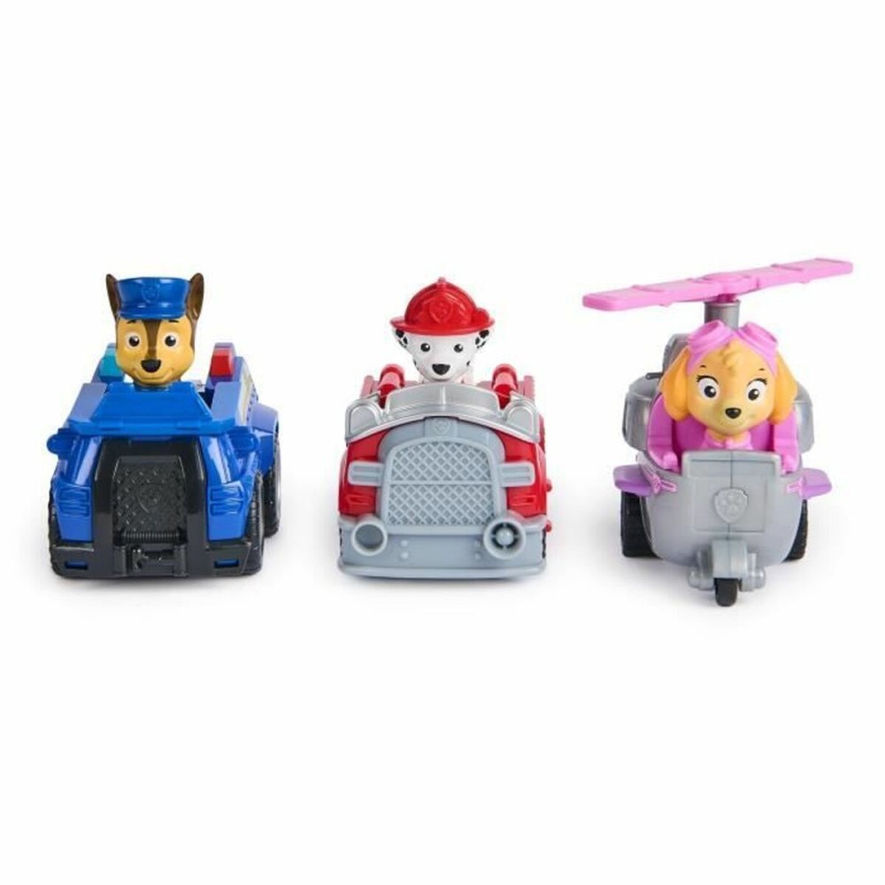 Accesorii pentru căsuțe de păpuși Spin Master PACK DE 3 VEHÍCULOS DE FRICCIÓN RETRO Paw Patrol Roșu