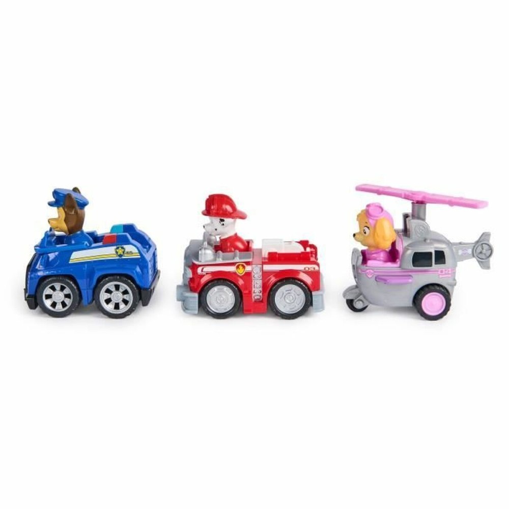 Accesorii pentru căsuțe de păpuși Spin Master PACK DE 3 VEHÍCULOS DE FRICCIÓN RETRO Paw Patrol Roșu