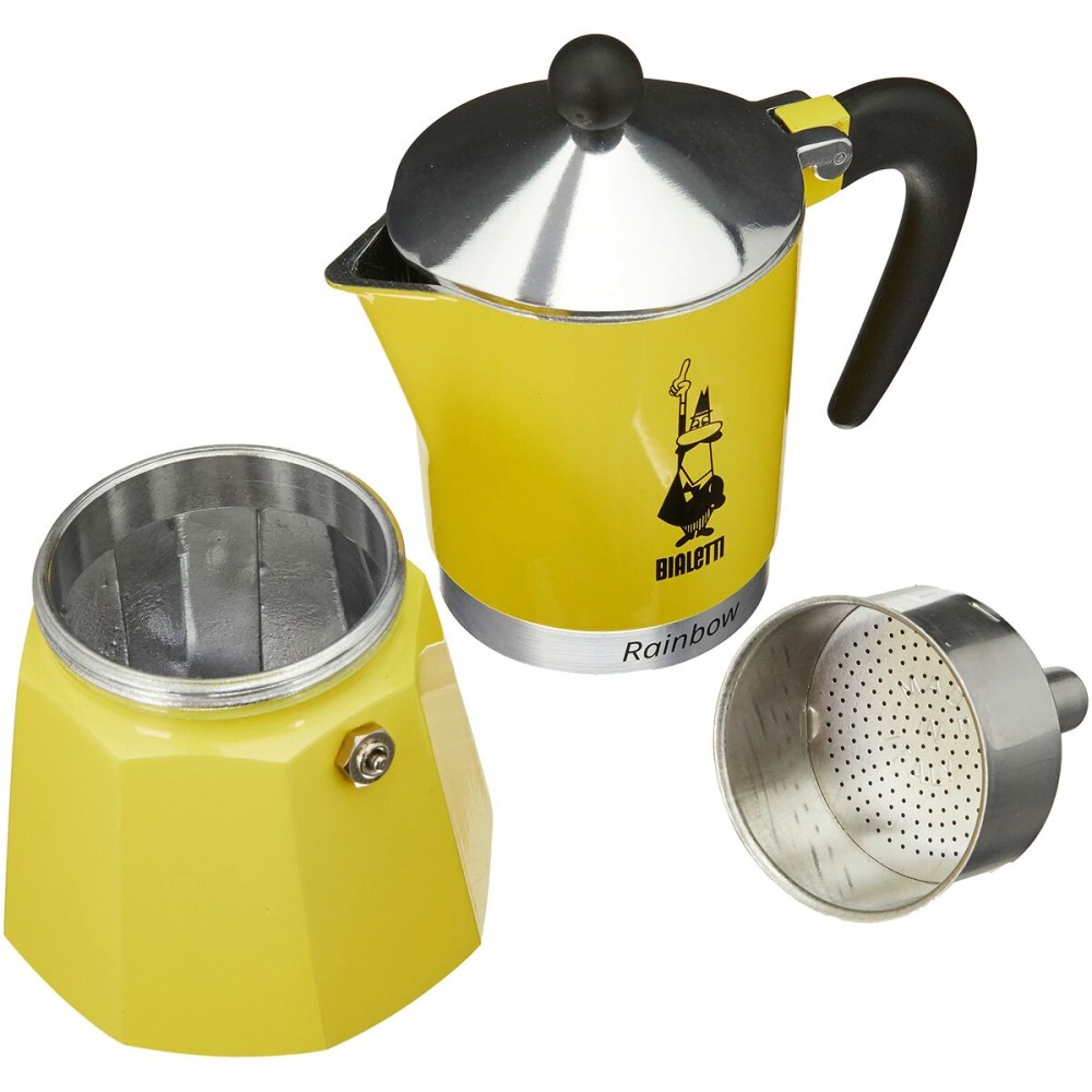 Cafetieră Italiană Bialetti Rainbow Galben Jaune Metal 6 Cești