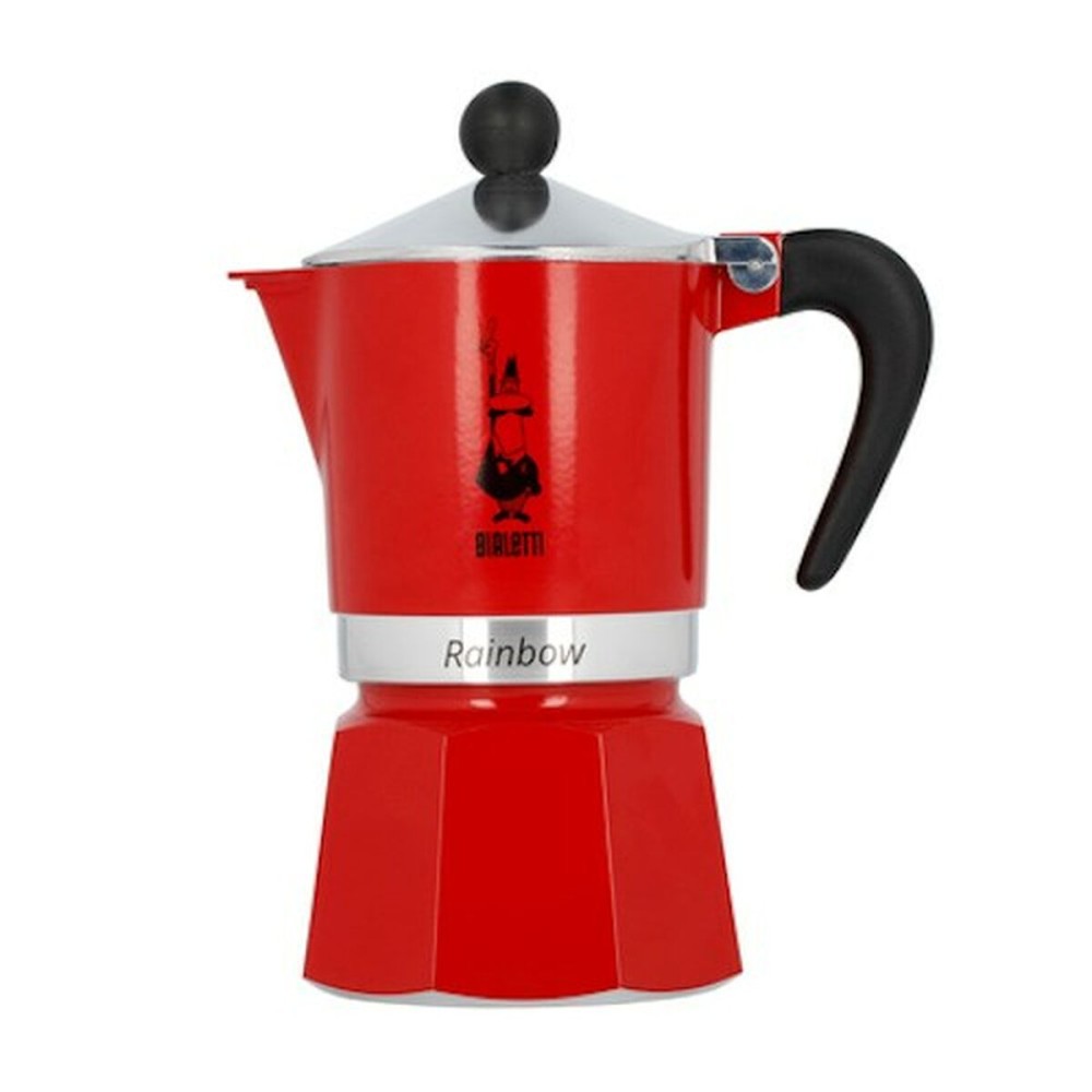 Cafetieră Italiană Bialetti Rainbow rouge 6 Cești Aluminiu