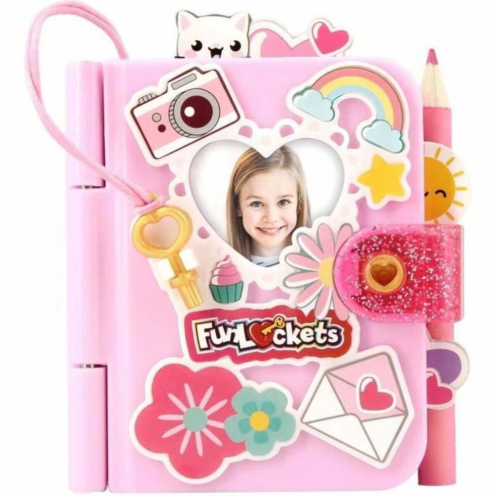 Agendă cu Accesorii Funlockets Mini Roz