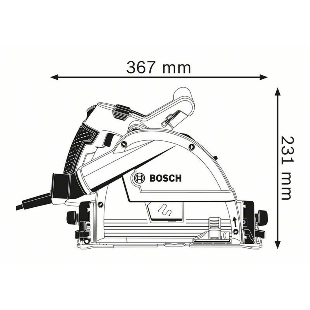 Fierăstrău circular BOSCH 0601675001 1400 W 230 V 165 mm