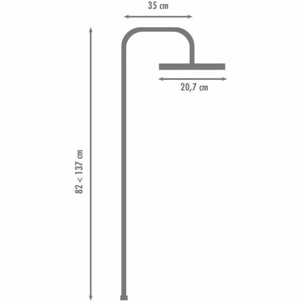 Cap de duș Rousseau HERA Negru ABS