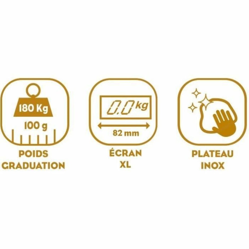 Cântar Digital de Baie Little Balance 8159 Negru Oțel Oțel inoxidabil 180 kg