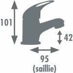Robinet Monocomandă Rousseau JOKER Argintiu
