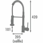 Kitchen Tap Rousseau OPUS Gri Chrome
