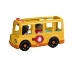 Figurine de Acțiune Fisher-Price Little People-El autobús escolar-Vehículo de empuje musical HYT03