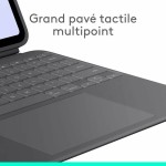 Husă pentru Tabletă Logitech iPad Pro Negru Gri Grafit AZERTY QWERTY Qwerty US