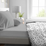 Foaie de fund montată HOME LINGE PASSION HP71761 Gri Gri deschis 90 x 190 + 30 cm