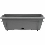 Ghiveci grădină Garden ID Antracit Efect de piatră 50 cm