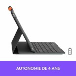 Husă pentru Tabletă Logitech Slim Folio Grafit AZERTY