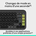 Tastatură Fără Fir Logitech Pop Icon Keys Gri închis AZERTY