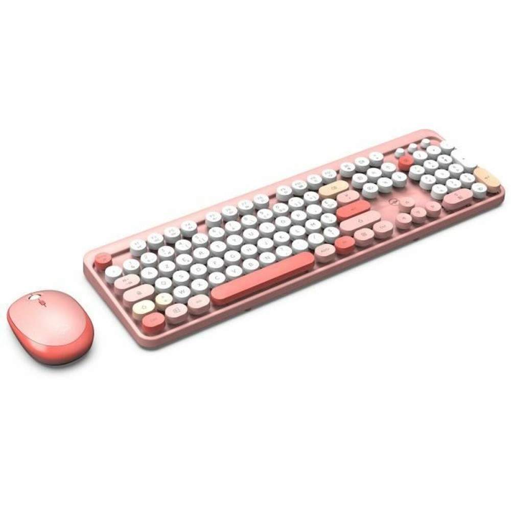 Tastatură și Mouse Mobility Lab Pure Color Rose Azerty Franceză