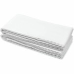 Set de foi HOME LINGE PASSION Flat sheet Alb Pat 180/200