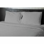Set de foi HOME LINGE PASSION Flat sheet Gri Pat de o persoană 180 x 290 cm