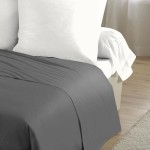 Set de foi HOME LINGE PASSION Flat sheet Gri Pat 180/200