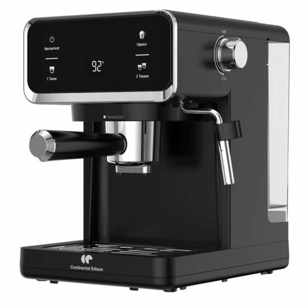 Aparat de cafea superautomat Continental Edison CEME19B Negru