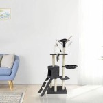 Suport de Ascuțit Gheare pentru Pisici Jipsy Dark Gri Flauș Lemn (1 Unități)