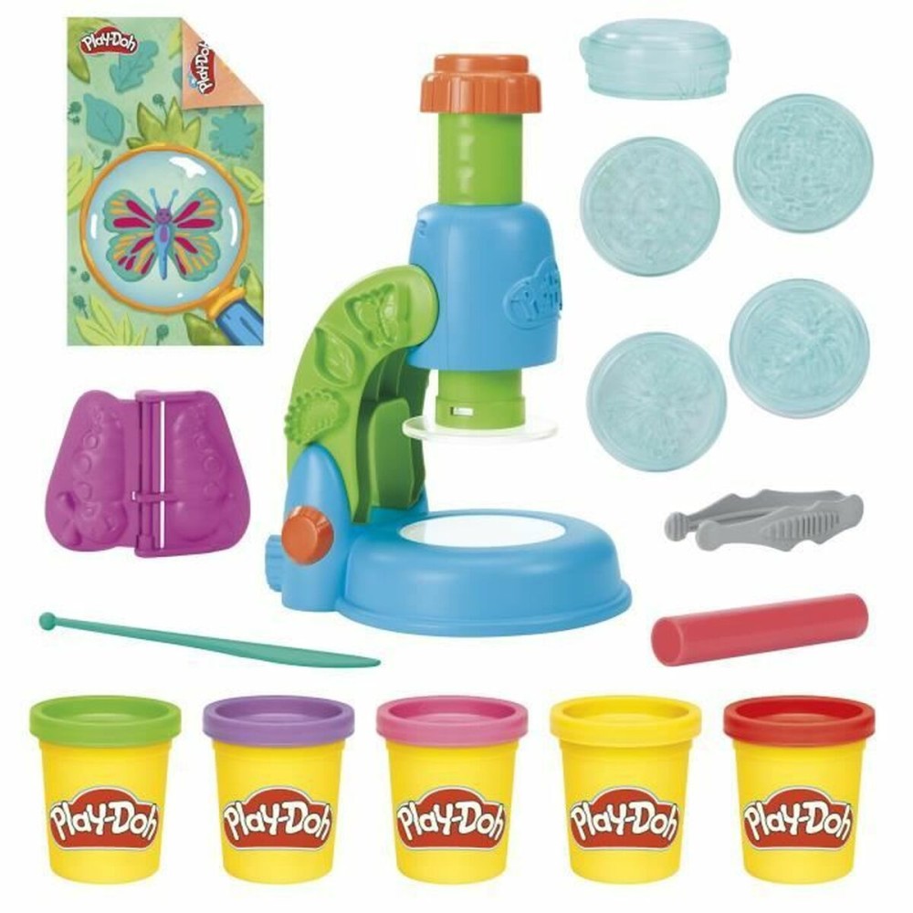 Joc de Plastilină Play-Doh Mi Pequeño Microscopio Galben