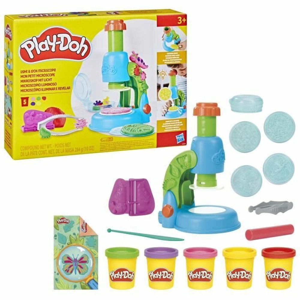 Joc de Plastilină Play-Doh Mi Pequeño Microscopio Galben