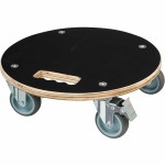 Suport cu roți pentru ghivece Nature Lemn Ø 38 cm