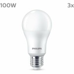 Bec LED Philips A67 Alb E 100 W E27 3 Unități (4000 K)