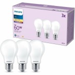 Bec LED Philips A60 E27 Alb cald E 7 W 60 W E27 806 lm 3 Unități (2700 K)