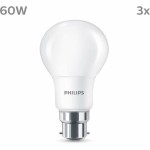 Bec LED Philips 60 W Mat Alb cald F 8 W 60 W B22 3 Unități (2700 K)