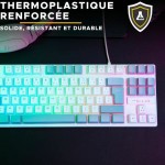 Tastatură The G-Lab KEYZ CAESIUM Gri Azerty Franceză