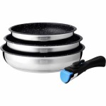 Tigaie Arthur Martin Terracotta Oțel inoxidabil Ø 24 cm Ø 20 cm Ø 26 cm (3 Unități)