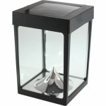 Lanternă LED Negru Geam ABS 12 x 12 x 18 cm
