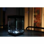 Lanternă LED Negru Geam ABS 12 x 12 x 18 cm