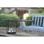 Lanternă LED Negru Geam ABS 12 x 12 x 18 cm