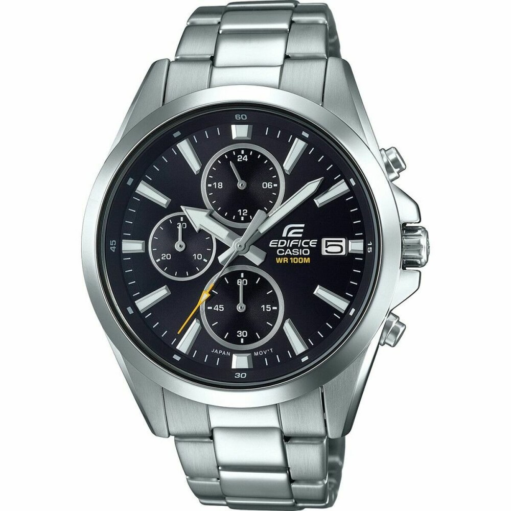 Ceas Bărbați Casio EDIFICE Negru Argintiu