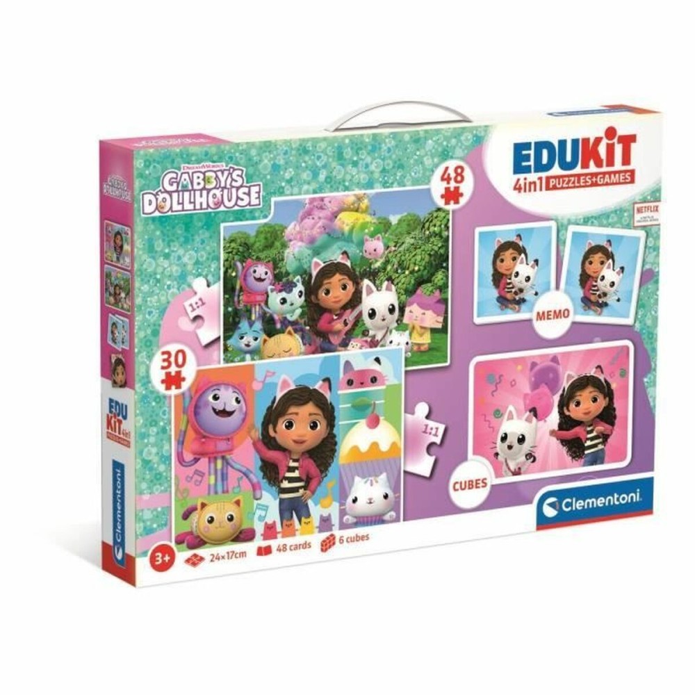 Jucărie interactivă pentru bebeluși Clementoni Edukit 4 en 1 Gabby y la casa mágica