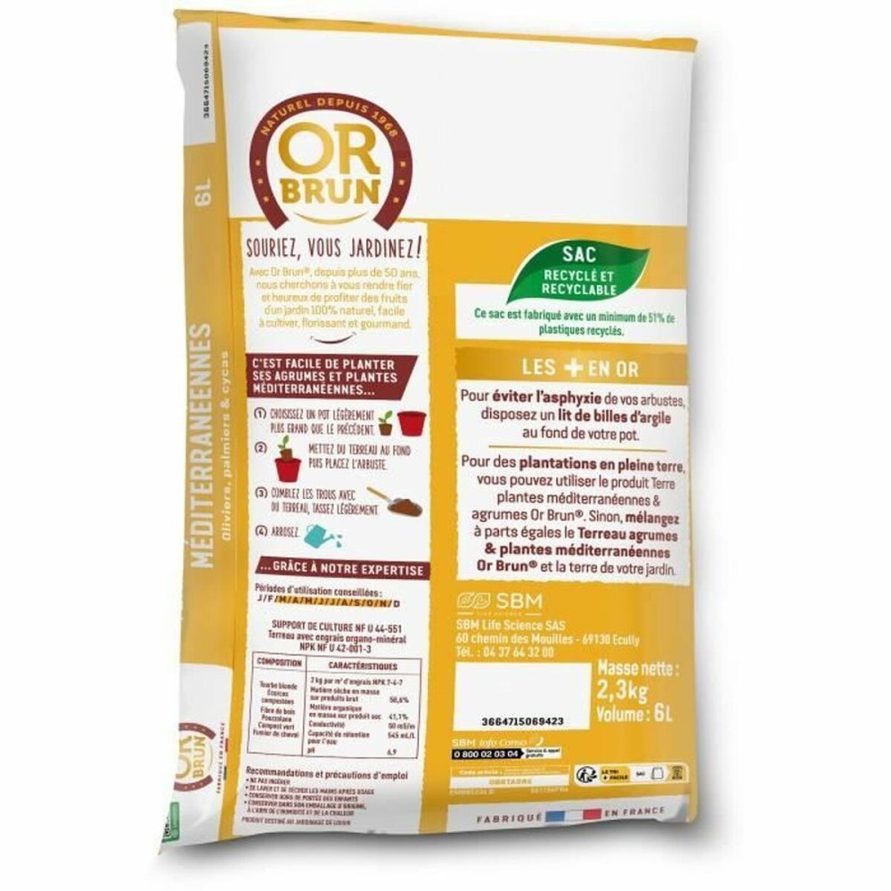 Pământ pentru ghiveci OR BRUN 6 L Citrice